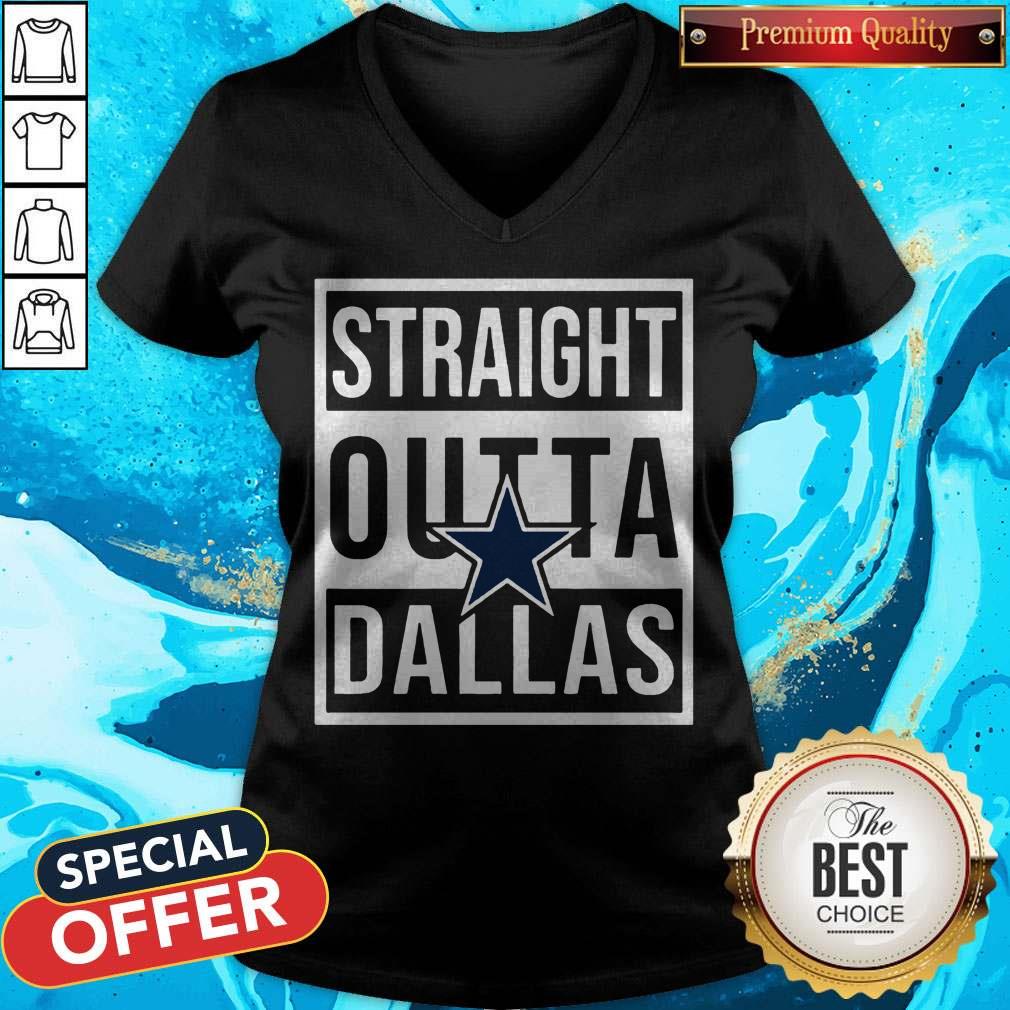 Awesome Straight Outta Dallas V-neck