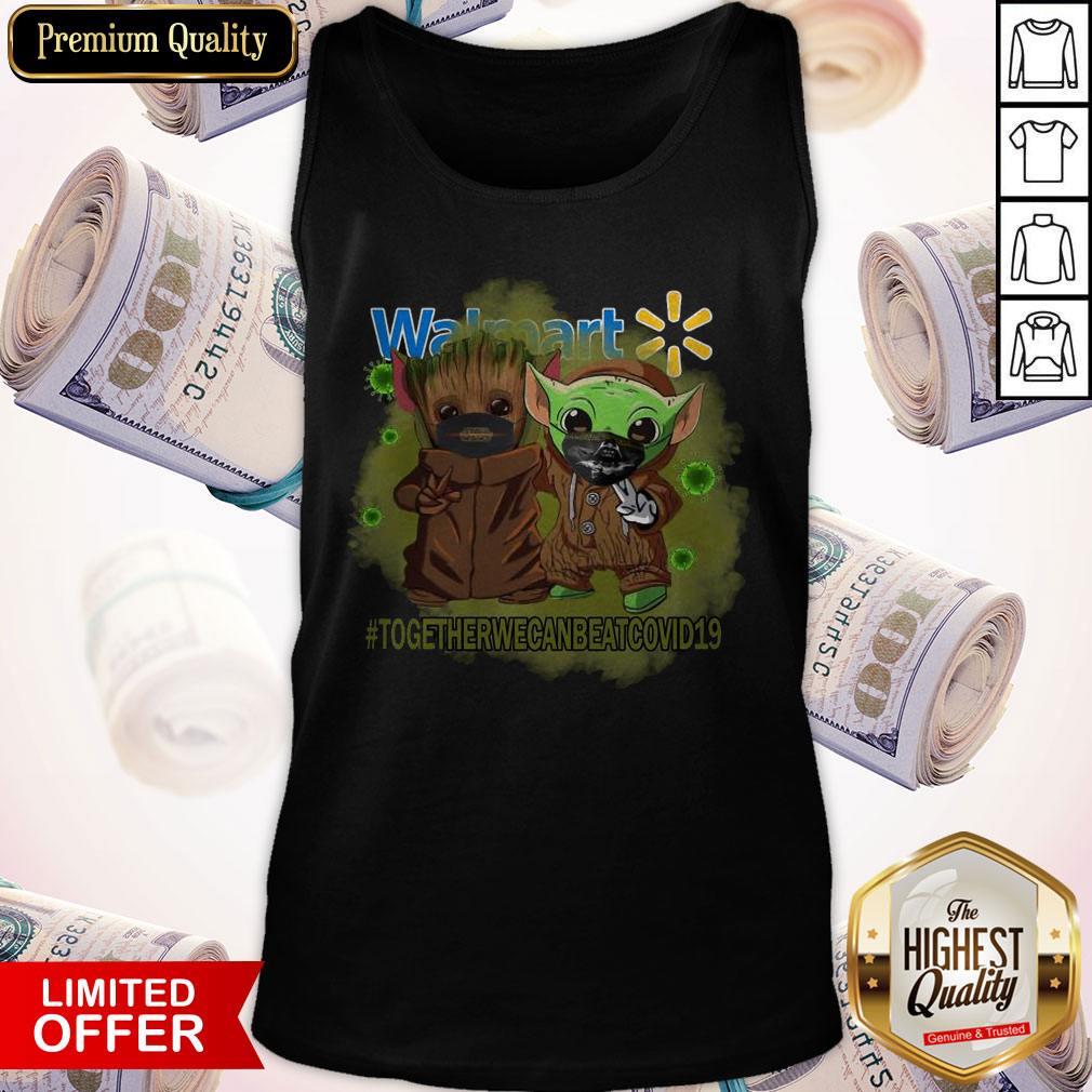 Baby Groot And Baby Yoda Face Mask Star Wars Darth Vader Walmart Together We Can Beat Covid 19  Tank Top 