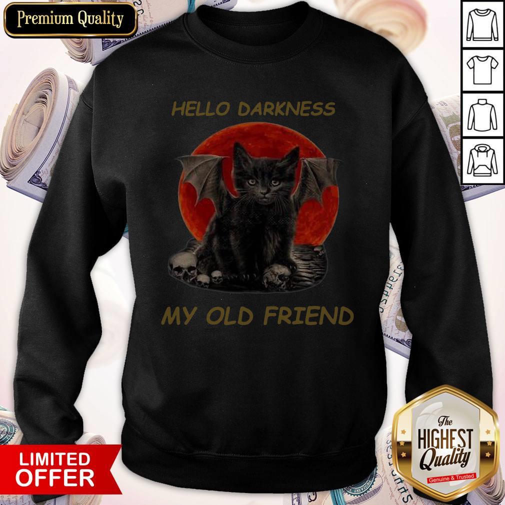 Batcat Hello Darkness My Old Friend Sweatshirt