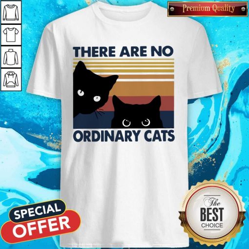Black Cats There Are No Ordinary Cats Vintage Shirt