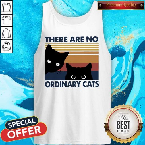 Black Cats There Are No Ordinary Cats Vintage Tank Top