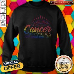 Come Out Aginst Cancer Help Save Lives And Celebrate Life LGBT Sweatshirt