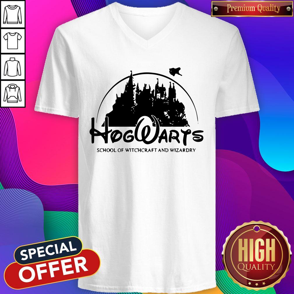 Cute Disney Land Hogwarts School Of Witchcraft And Wizardry V-neck