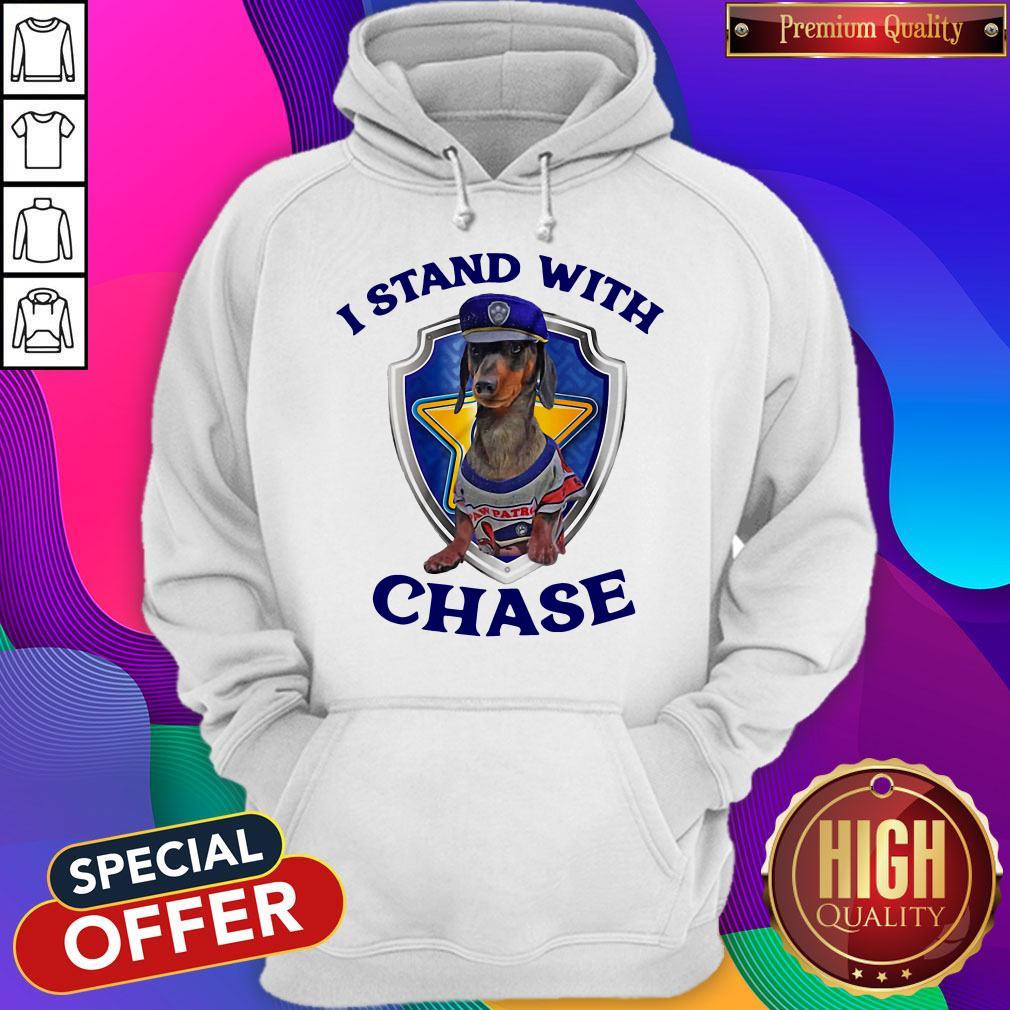 Dachshund I Stand With Chase Hoodiea