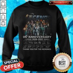 Dc’s Legends 05th Anniversary 2016 2021 Thank You For The Memories Signatures Sweatshirt