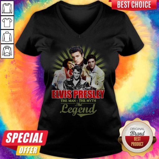 Good Elvis Presley The Man The Myth The Legend Thank You For The Memories V-neck