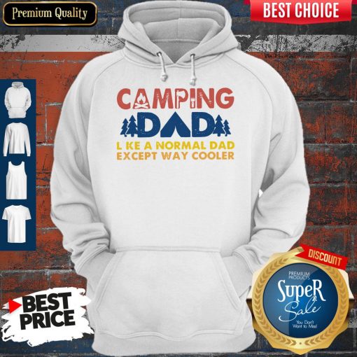 Good Vintage Camping Dad Like A Normal Dad Except Way Cooler Hoodie