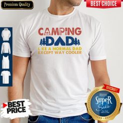 Good Vintage Camping Dad Like A Normal Dad Except Way Cooler Shirt