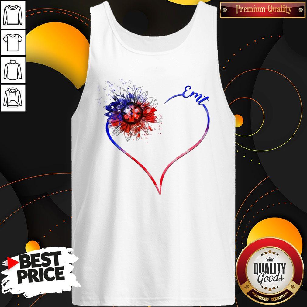 Heart Sunflower EMT Diamond Premium I Do It For My kids Tank Top