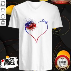 Heart Sunflower EMT Diamond Premium I Do It For My kids This Heart Holds No Space for Hate LGBT Shirt Classic V- neck