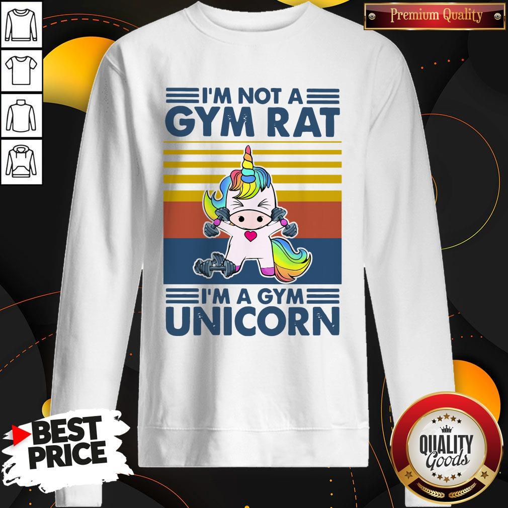 I’m Not A Gym Rt I’m A Gym Unicorn Vintage Sweatshirt