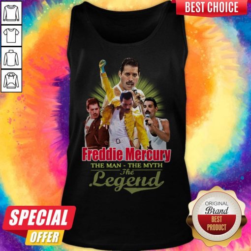Nice Freddie Mercury The Man The Myth The Legend Thank You For The Memories Tank Top