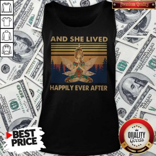 Nice Girl Yoga And She Lived Happily Ever After Vintage Tank Top