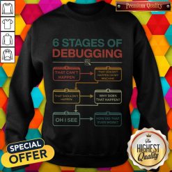 Perfect 6 Stages Of Debugging Sweatshirt