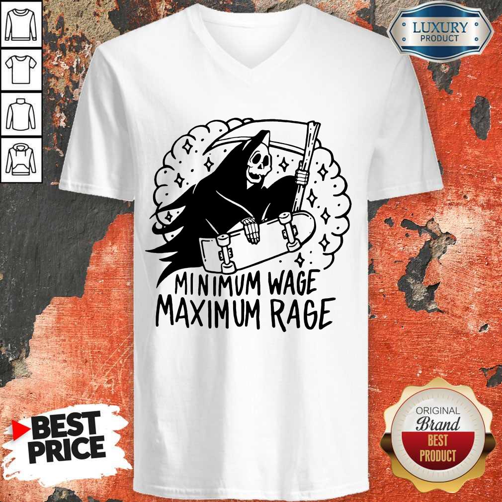 Perfect Minimum Wage Maximum Rage V-neck
