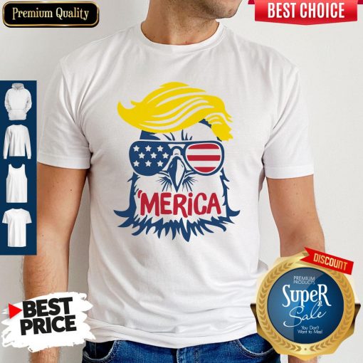 Premium Donald Trump Engle Merica Full Color Shirt