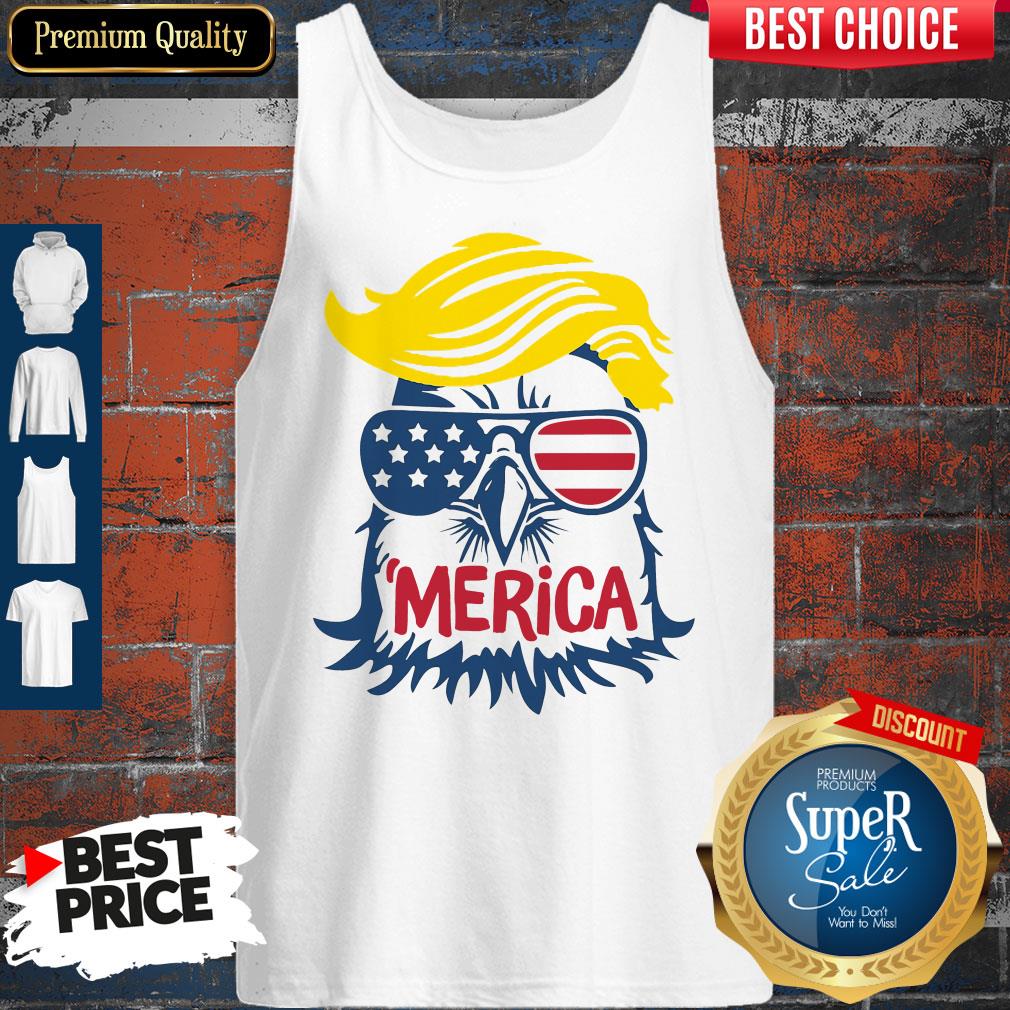 Premium Donald Trump Engle Merica Full Color Tank Top