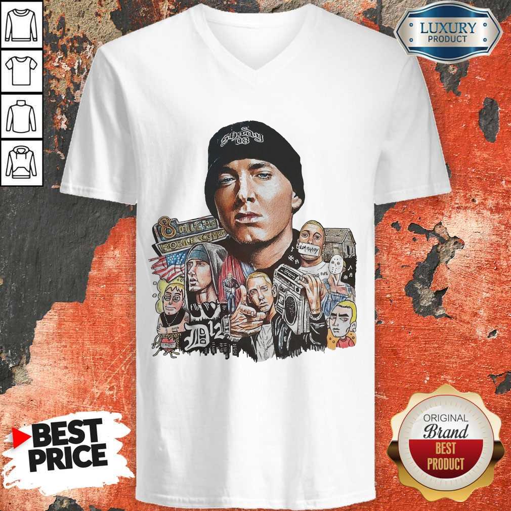 Premium Eminem Shady 8 Mile As Mobile Cover V-neck