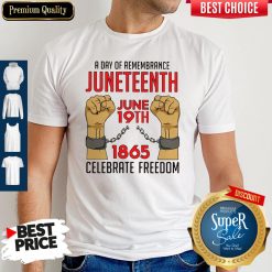 Pretty A Day Of Remembrance Juneteenth June 19th 1865 Celebrate Freedom Shirt
