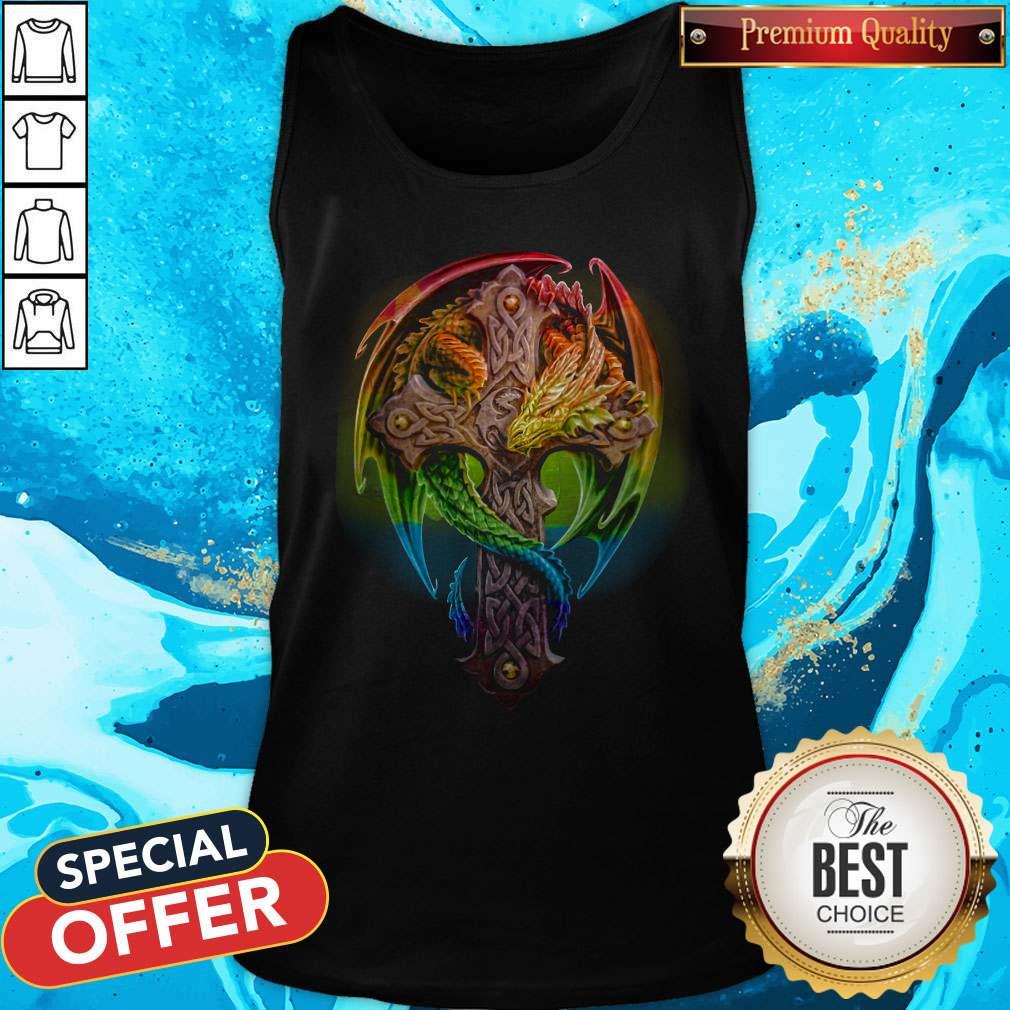 Top Cross Green Dragon Tank Top