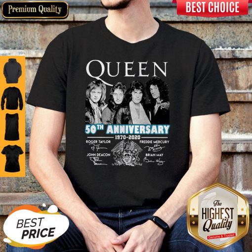 Top Queen 50th Anniversary 1970 2020 Vintage Shirt
