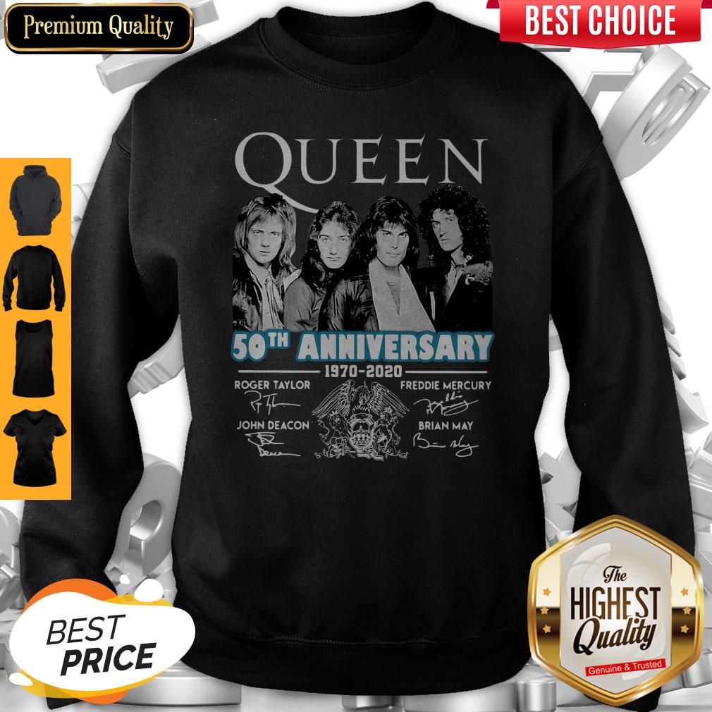 Top Queen 50th Anniversary 1970 2020 Vintage Sweatshirt