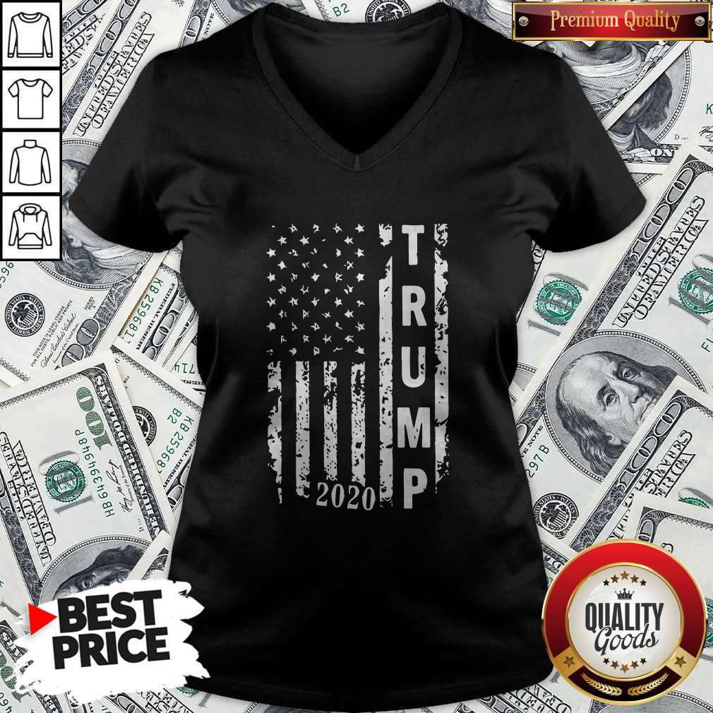 Trump 2020 Flag shirt Classic V- neck 