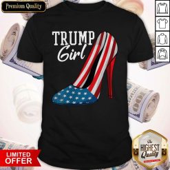 Trump Girl Pumps American Flag Shirt