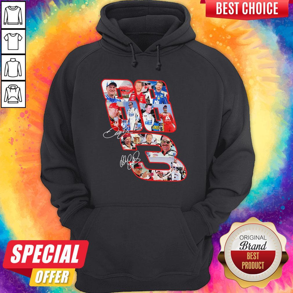 3 Dale Earnhardt Jr And 88 Dale Earnhardt Signatures Hoodie