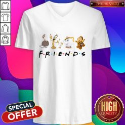 Beauty And The Beast Characters Friends V-neck