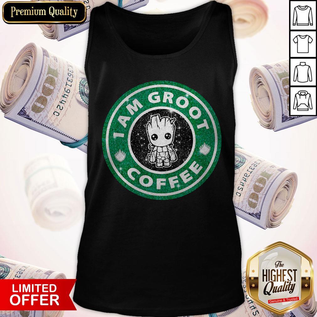 Baby Groot I Am Groot Coffee Tank Top