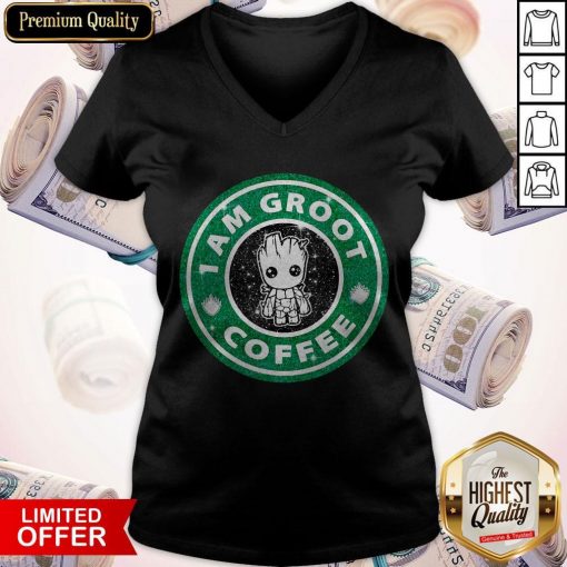 Baby Groot I Am Groot Coffee V-neck