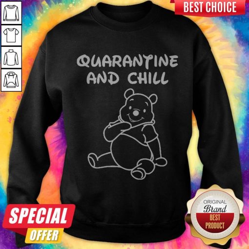 Bee Cartoon Quarantine And Chill Sweatshirt