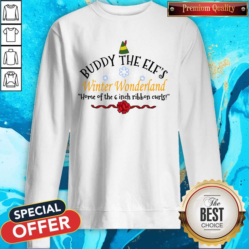 Buddy The Elf’s Winter Wonderland Home Of The 6 Inch Ribbon Curls Sweatshirt