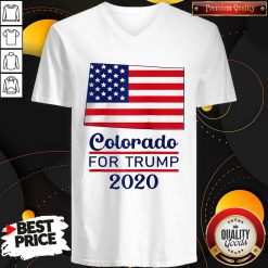 Colorado For Donald Trump 2020 Flag V-neck