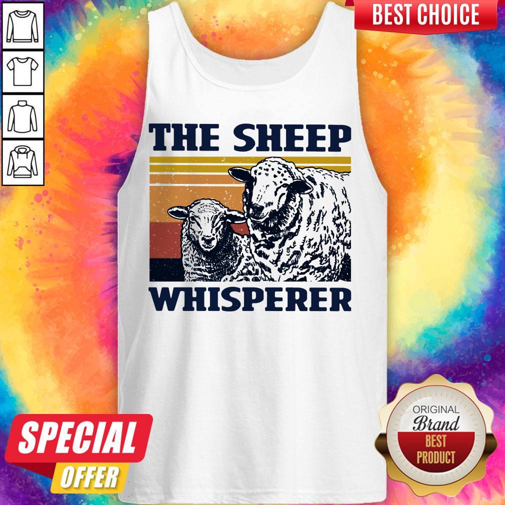 Funny The Sheep Whisperer Vintage Tank Top