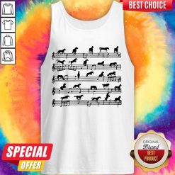 Horse Notes On Sheet Music Tank Top
