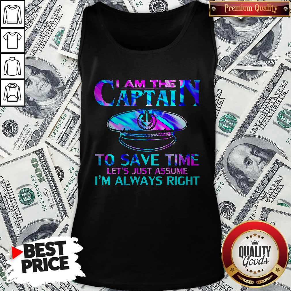 I Am The Captain To Save Time Tank Top