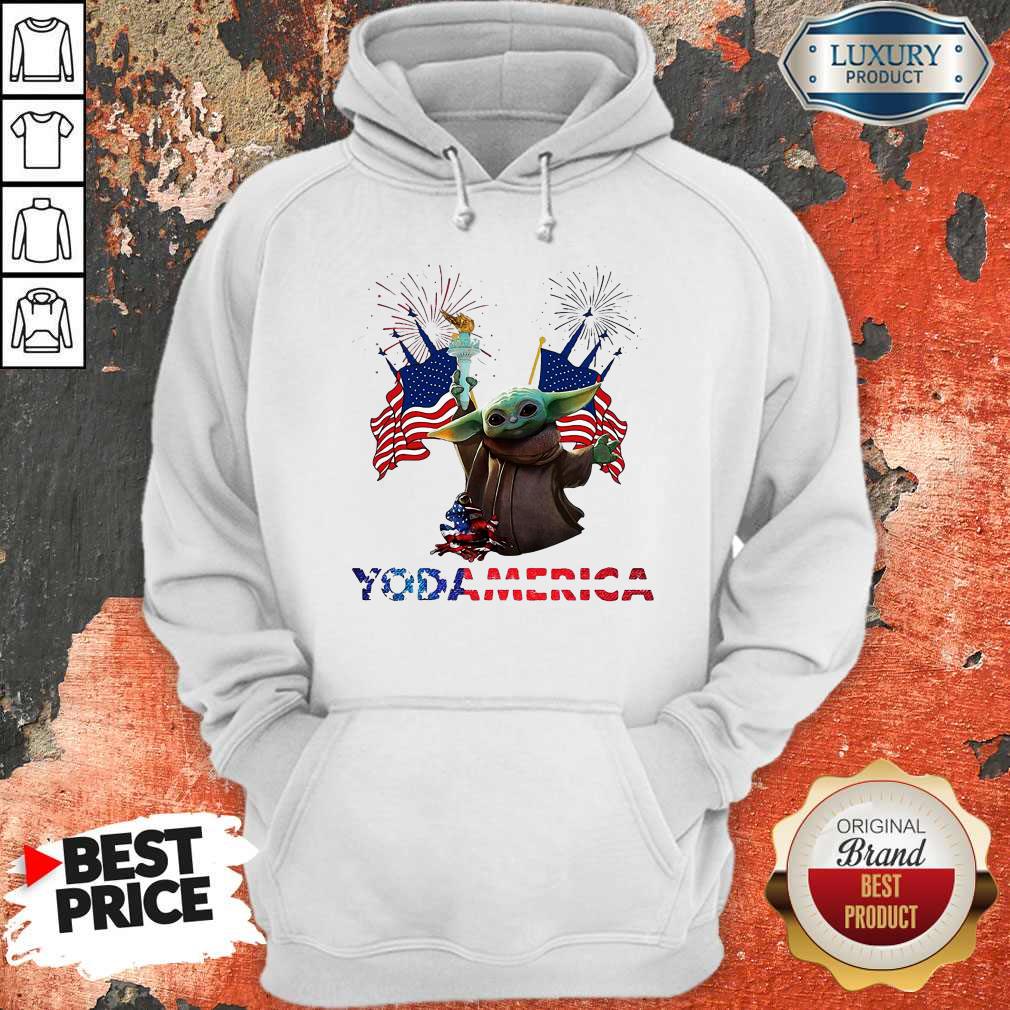 Official Baby Yoda America Hoodie