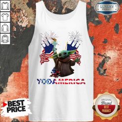 Official Baby Yoda America Tank Top