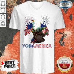 Official Baby Yoda America V-neck