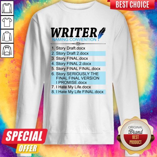 Official Creative Writer Naming Convention Sweatshirt