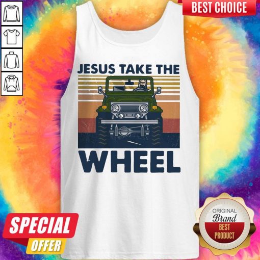 Official Jesus Take The Wheel Vintage Tank Top