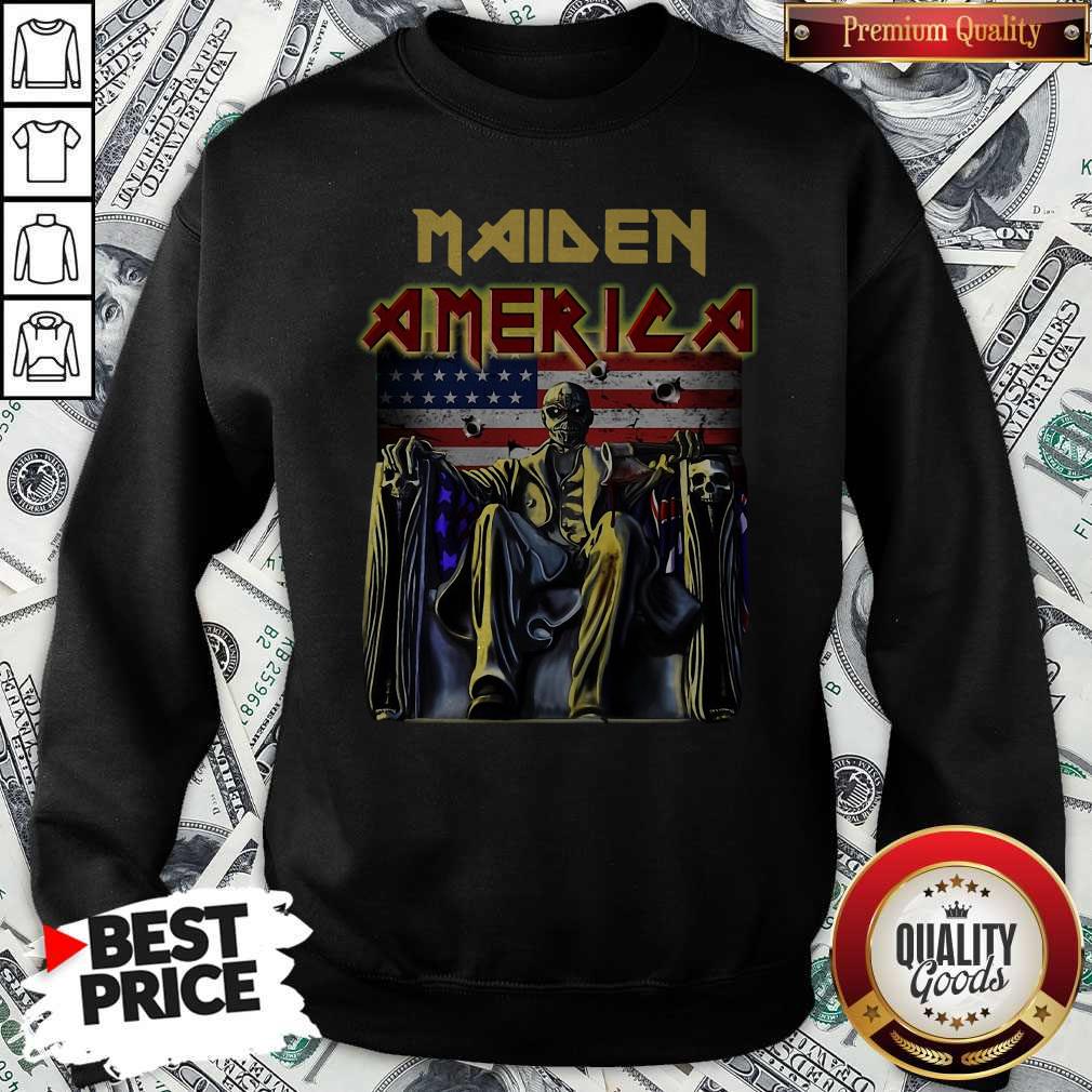Official Maiden America Flag Sweatshirt