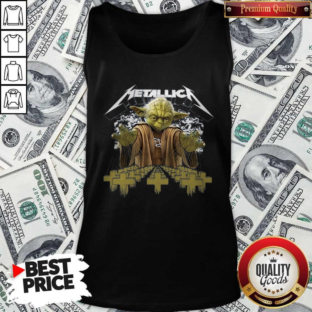 Official Metallica Master Yoda Tank Top