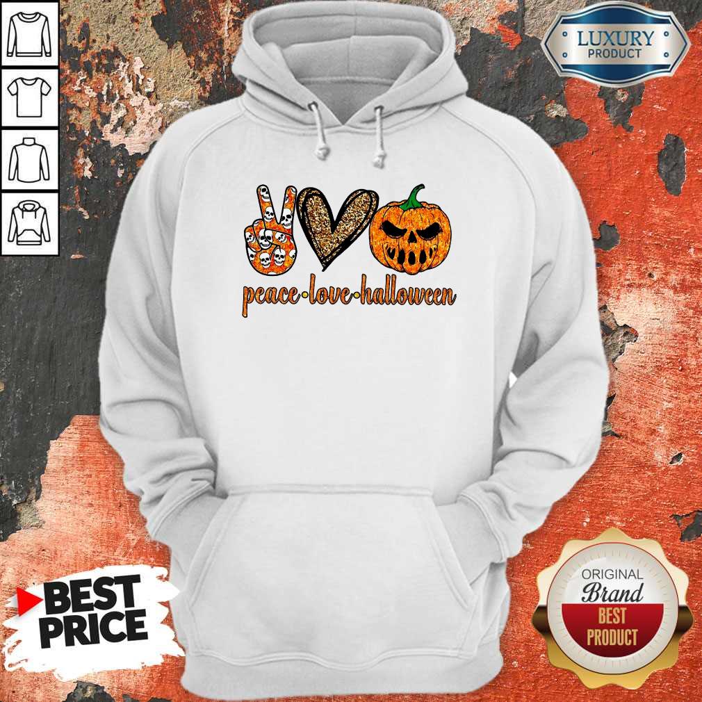 Official Peace Love Halloween Hoodie