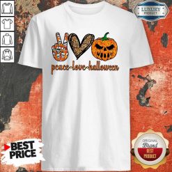 Official Peace Love Halloween Shirt