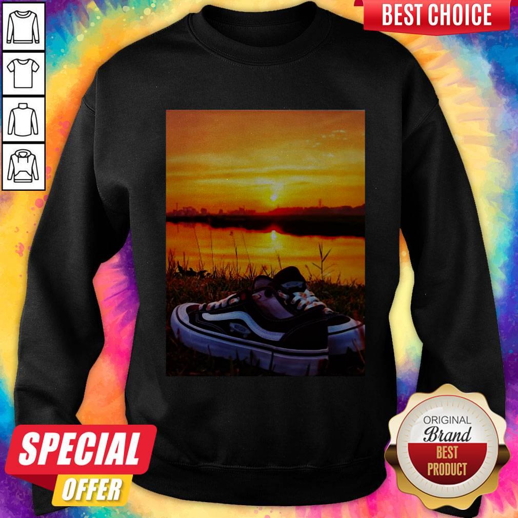 Official Sunset Sport Shoes Picture Sweatshirt