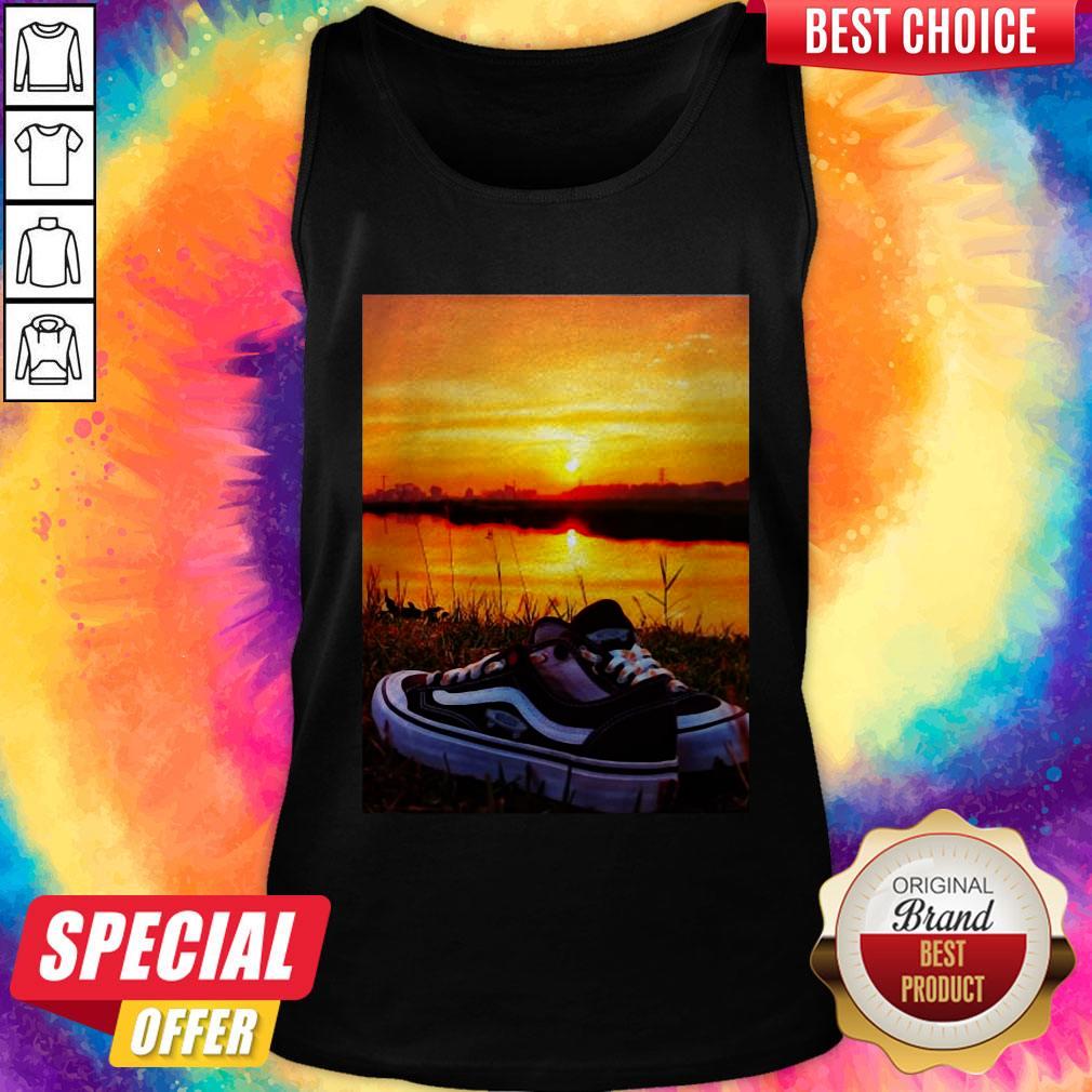 Official Sunset Sport Shoes Picture Tank Top