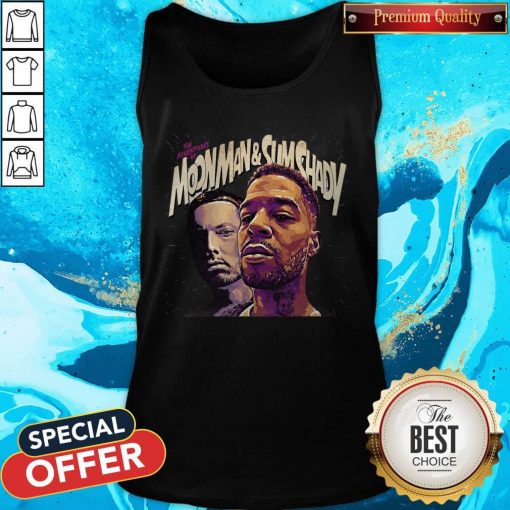 Official The Adventures Of Moonman And Slim Shady Tank Top